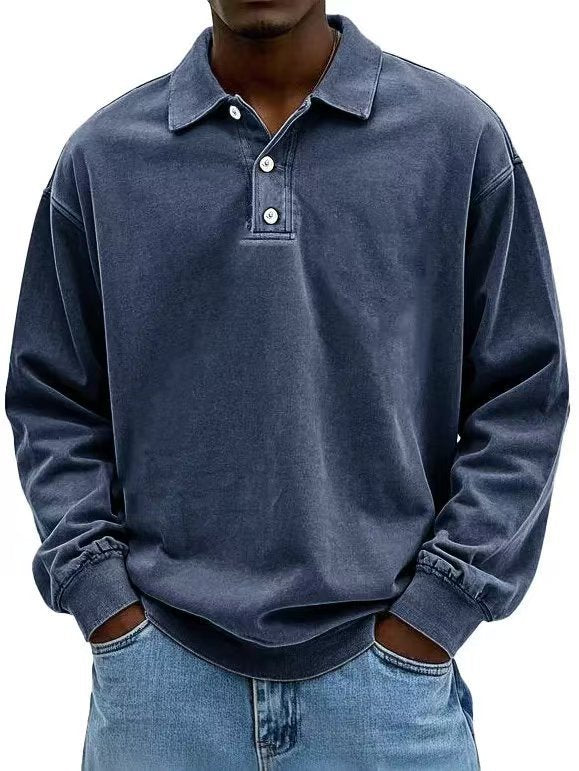 Long-sleeve polo shirt