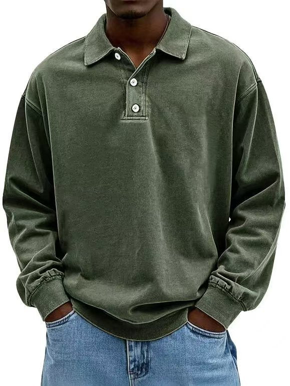 Long-sleeve polo shirt