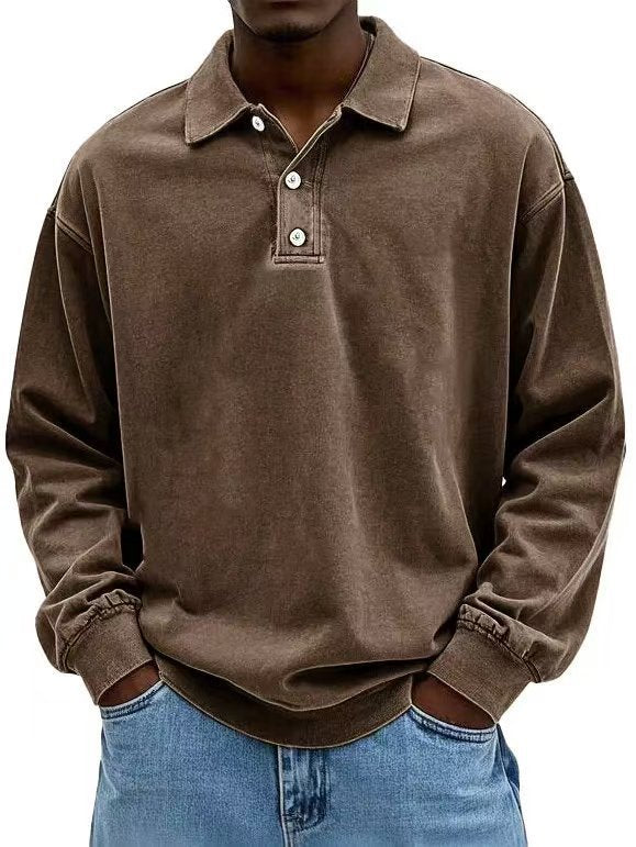 Long-sleeve polo shirt