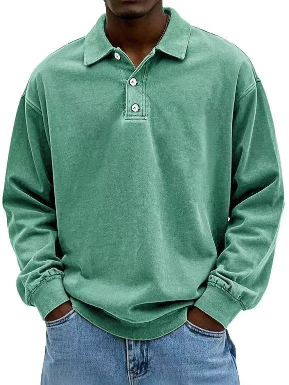 Long-sleeve polo shirt