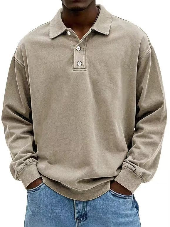 Long-sleeve polo shirt