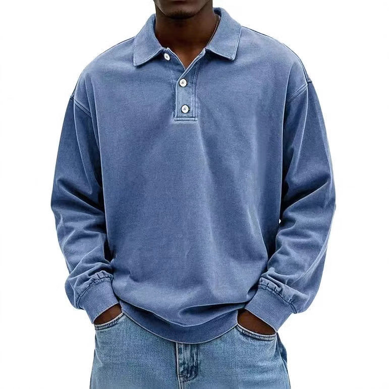 Long-sleeve polo shirt