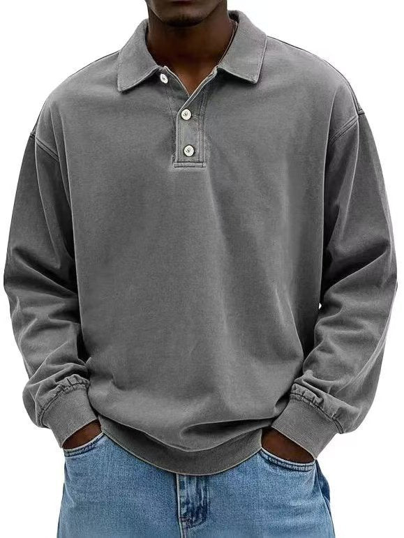 Long-sleeve polo shirt