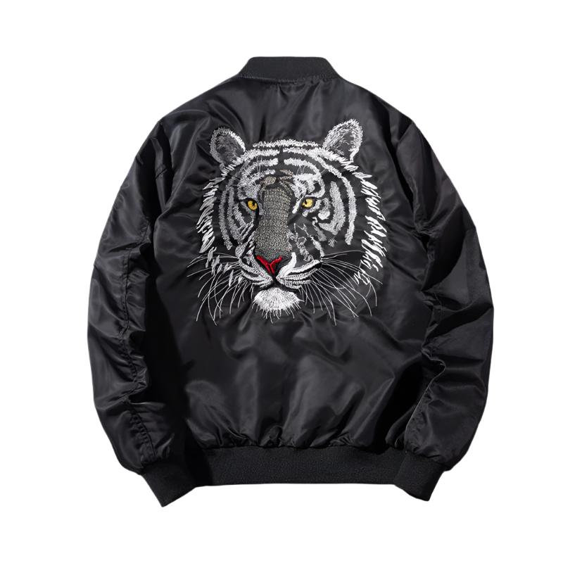 Men's Embroidered Bomber Baseball Jacket