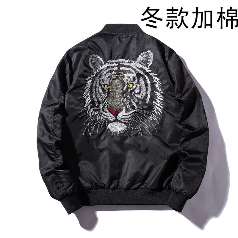 Men's Embroidered Bomber Baseball Jacket