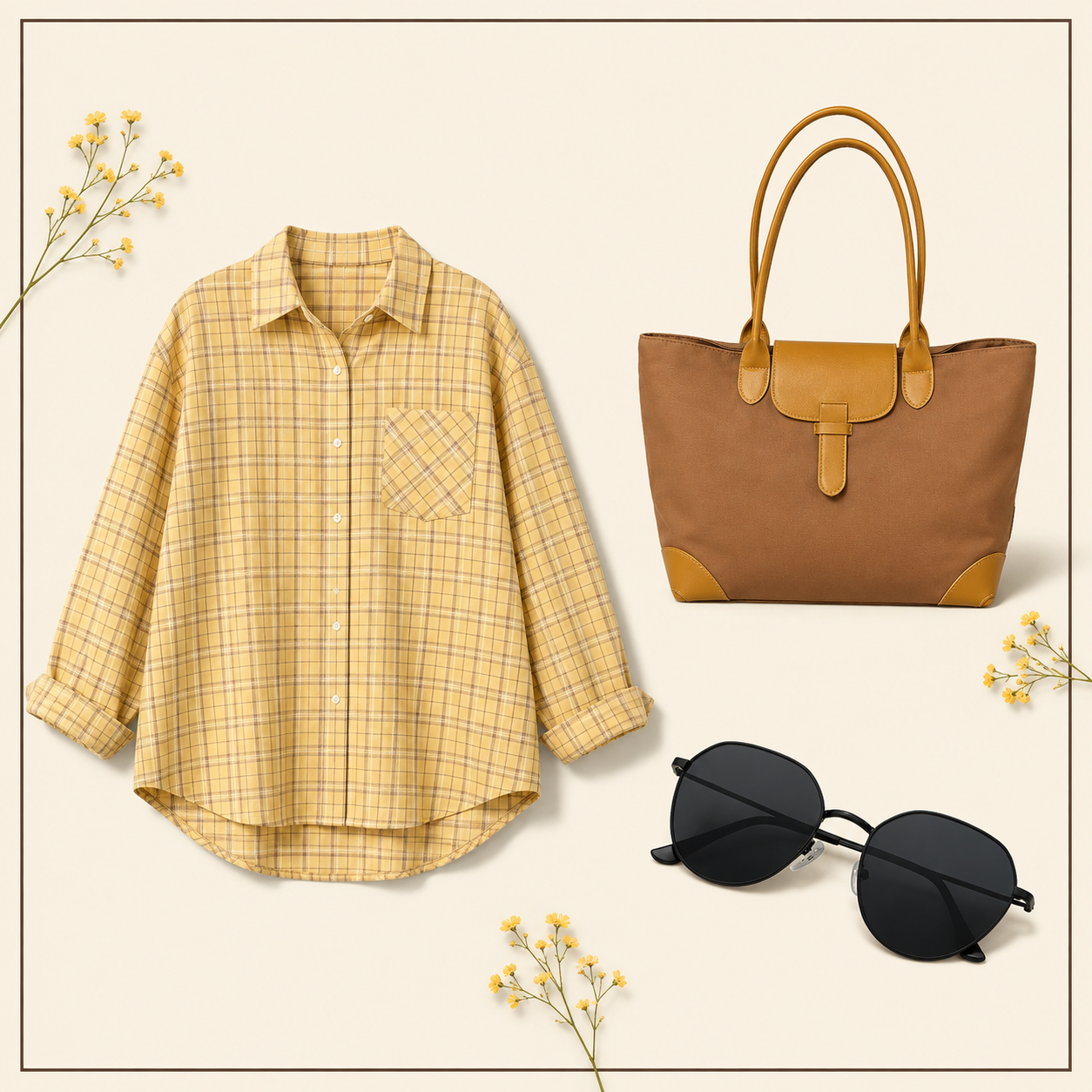 The Golden Plaid Women’s Bundle — all three included items