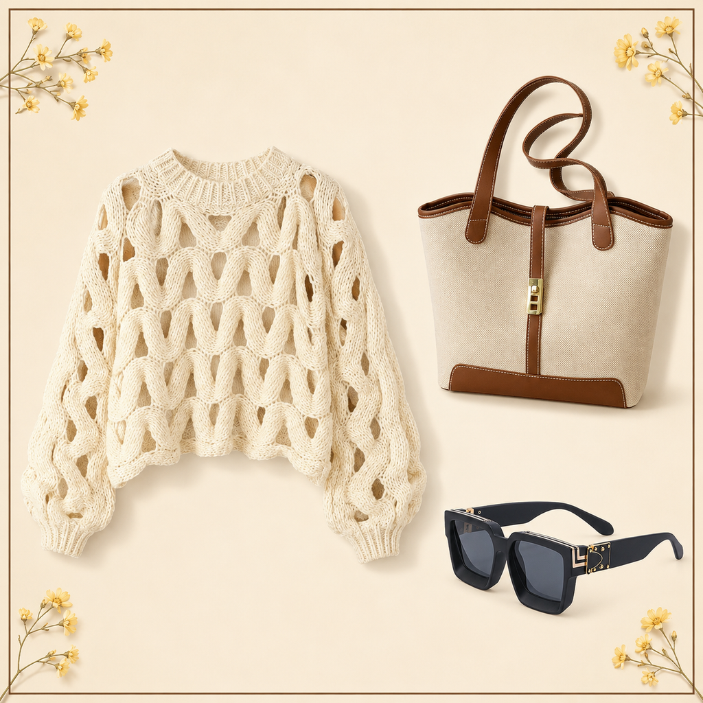 The Openwork Knit Women’s Bundle — all three included items