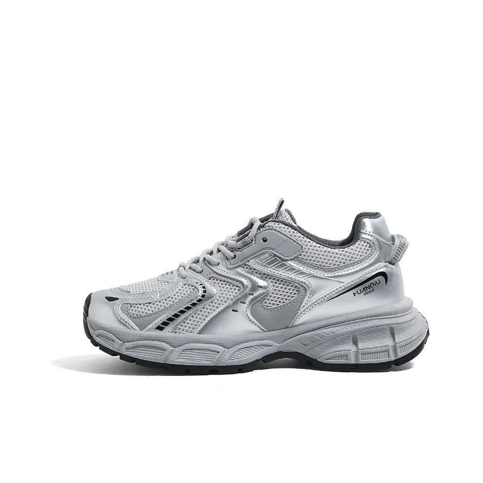 HUANQIU thick-soled versatile shock-absorbing, low-top shoes