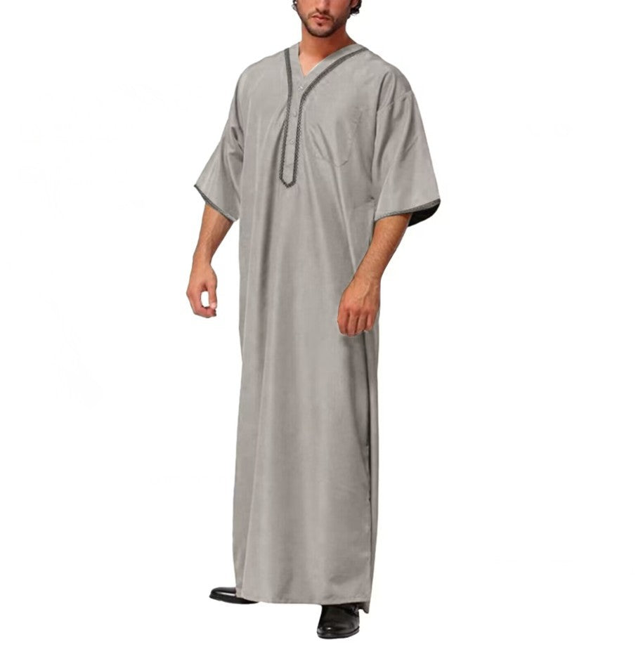 Premium Men's Button-Up Robe
