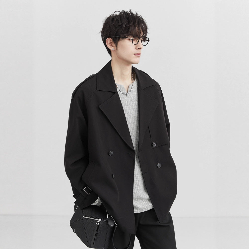 Cropped Double-Breasted Jacket