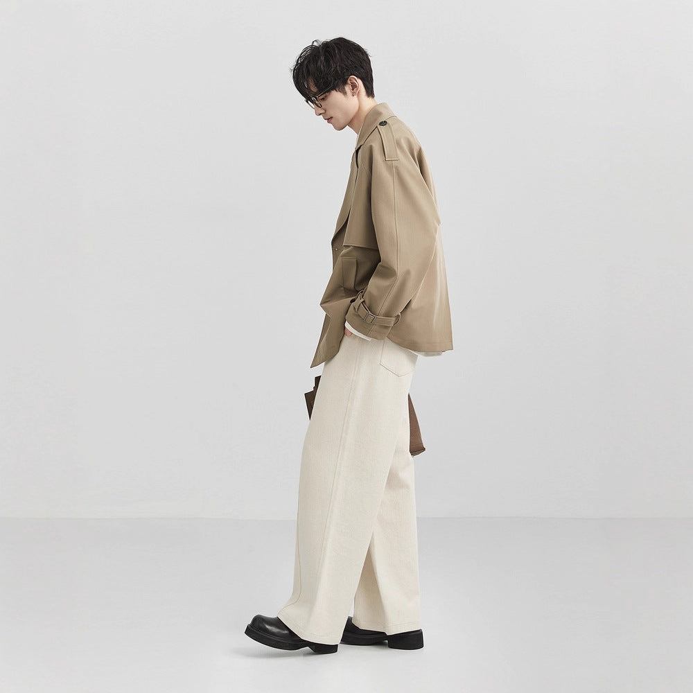 Cropped Double-Breasted Jacket