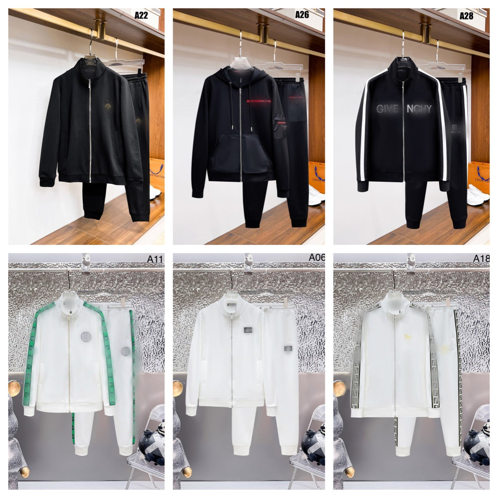 casual and versatile long-sleeved men's and women's P sweatshirt sweatshirt and sweatshirt suit