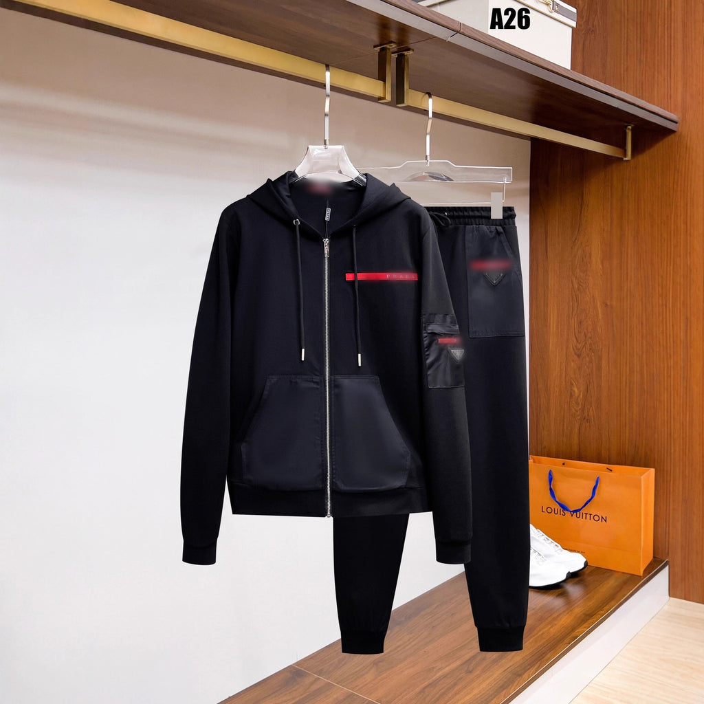 casual and versatile long-sleeved men's and women's P sweatshirt sweatshirt and sweatshirt suit