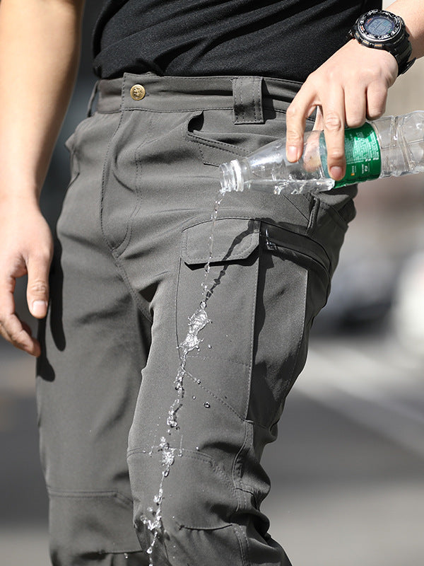Cross-border outdoor archon tactical pants stretch fabric city special service pants military fan multi-pocket cargo pants composite fabric