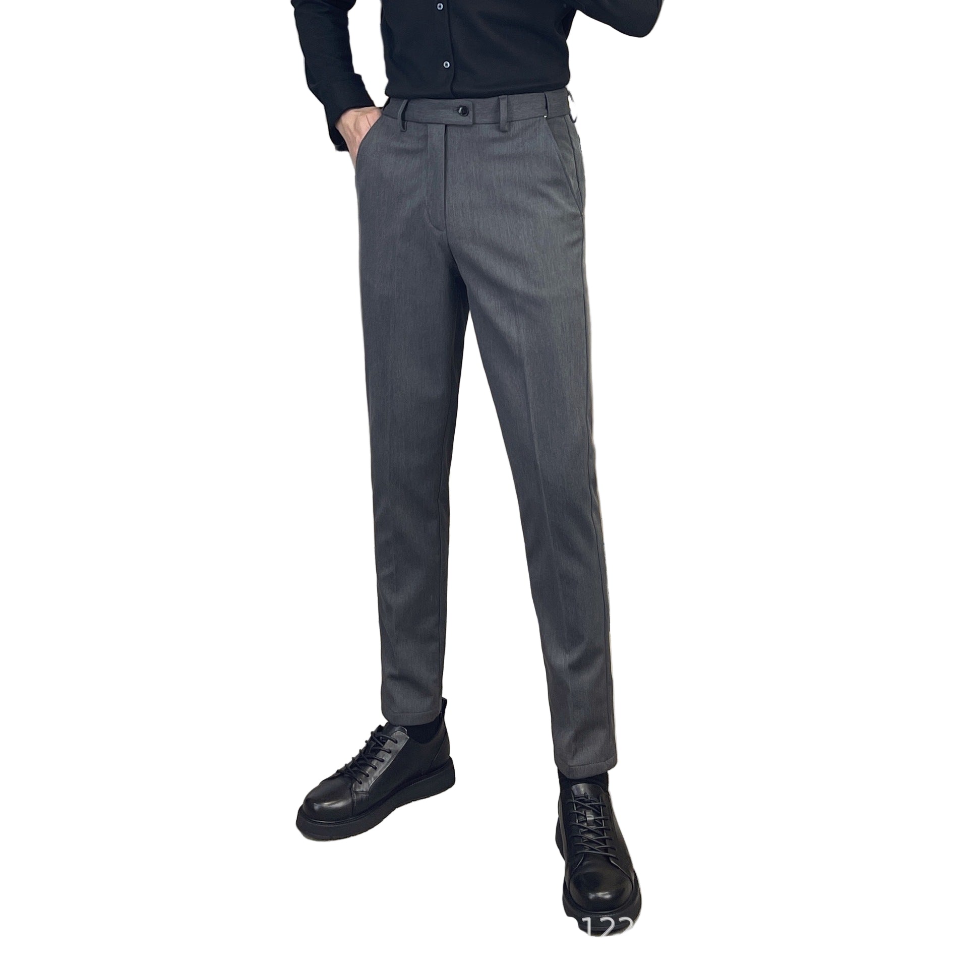 Men's Slim-Fit Business Casual Trousers