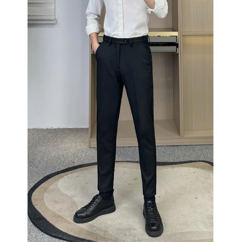 Men's Slim-Fit Business Casual Trousers
