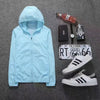 Sky blue--- windproof + pockets + zipper