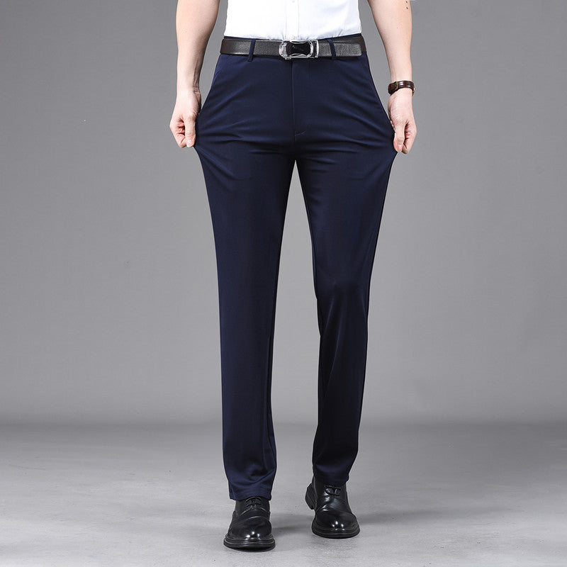 Men's Business Casual Straight Drape Pants