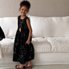 Black full-print vest dress