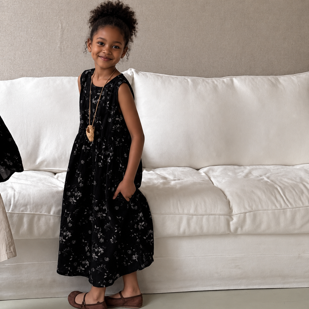 Kids' Printed Vest Dress and Short-Sleeve Shirt