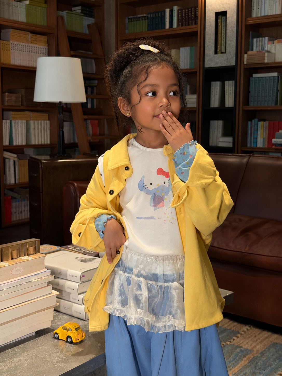 Kids' Solid Long-Sleeve Casual Shirt