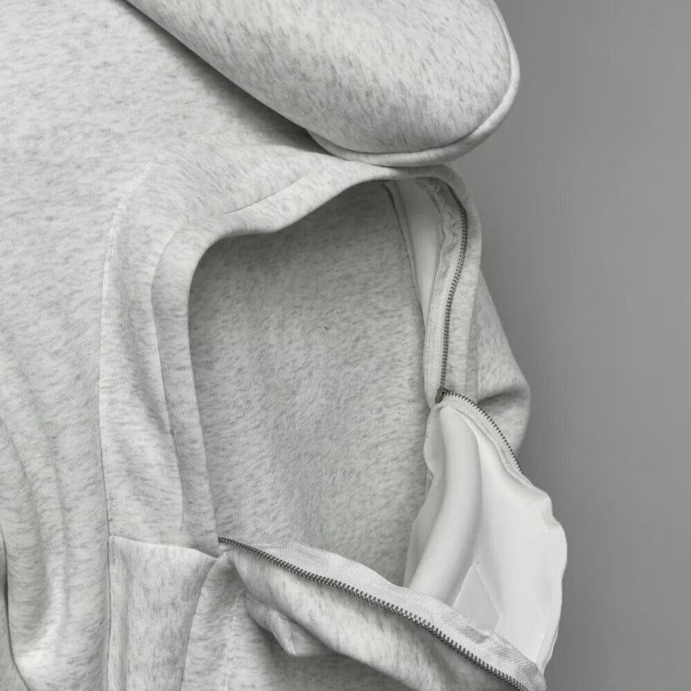 Integrated Backpack Boxy Hoodie