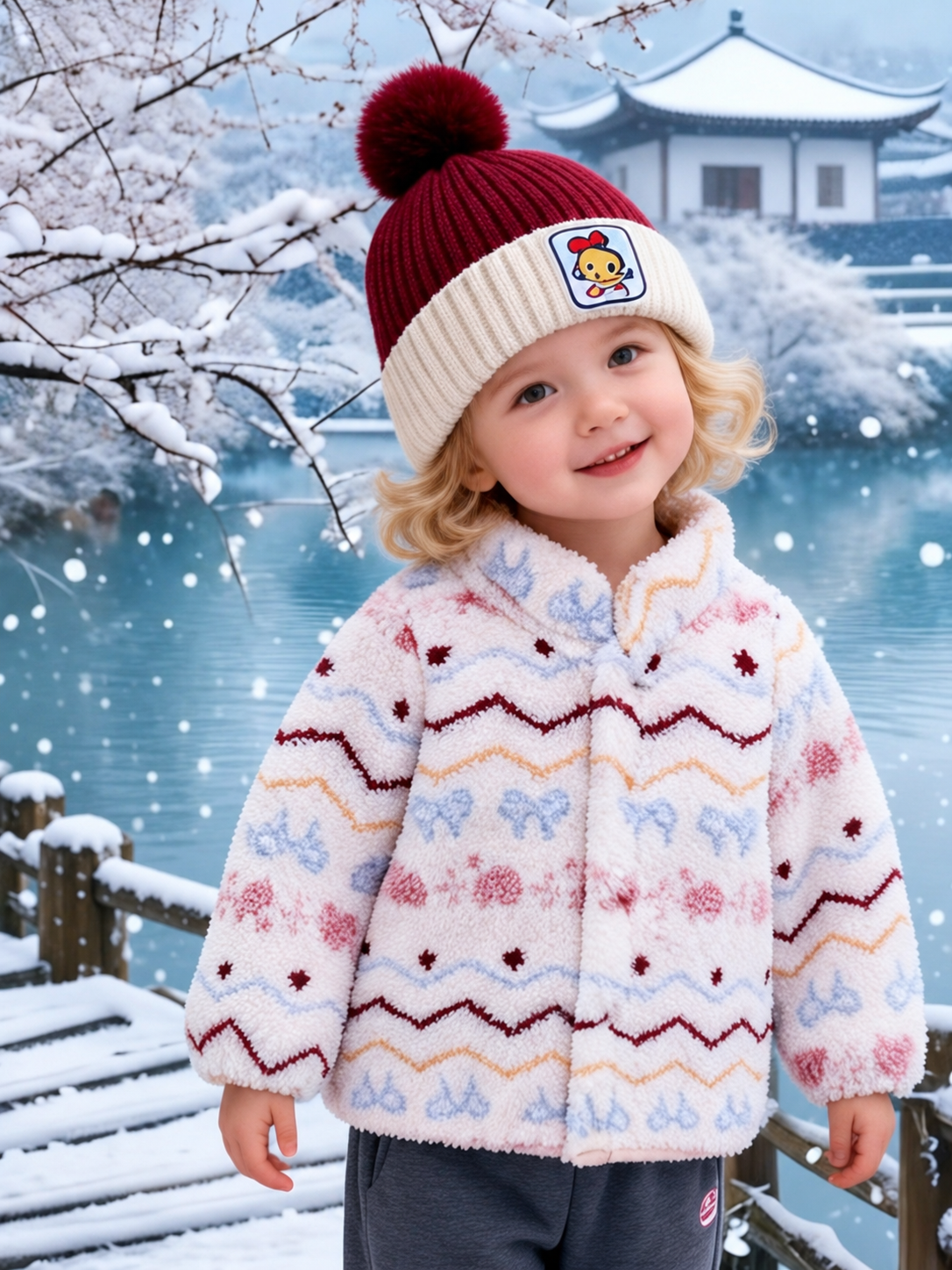 Autumn and winter baby jackets, baby velvet for boys, girls, and babies, thickened warm plush jackets for boys and girls, outdoor wear clean product cover