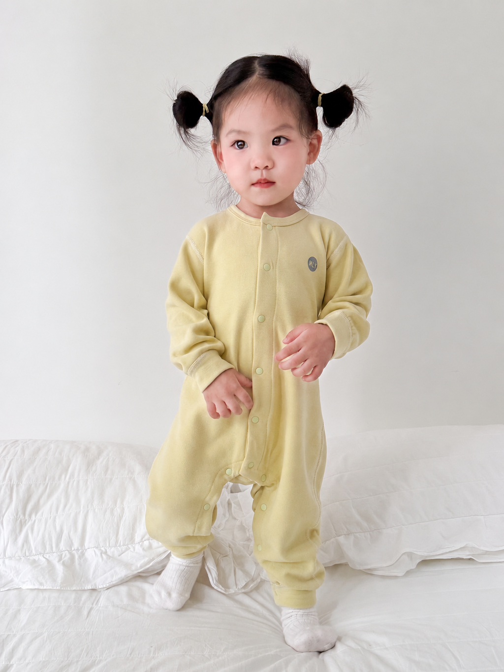 [10A Antibacterial] [Cashmere] Thickened Warm Jumpsuit for Autumn and Winter, Baby Hari Baby Crawling Suit clean product cover