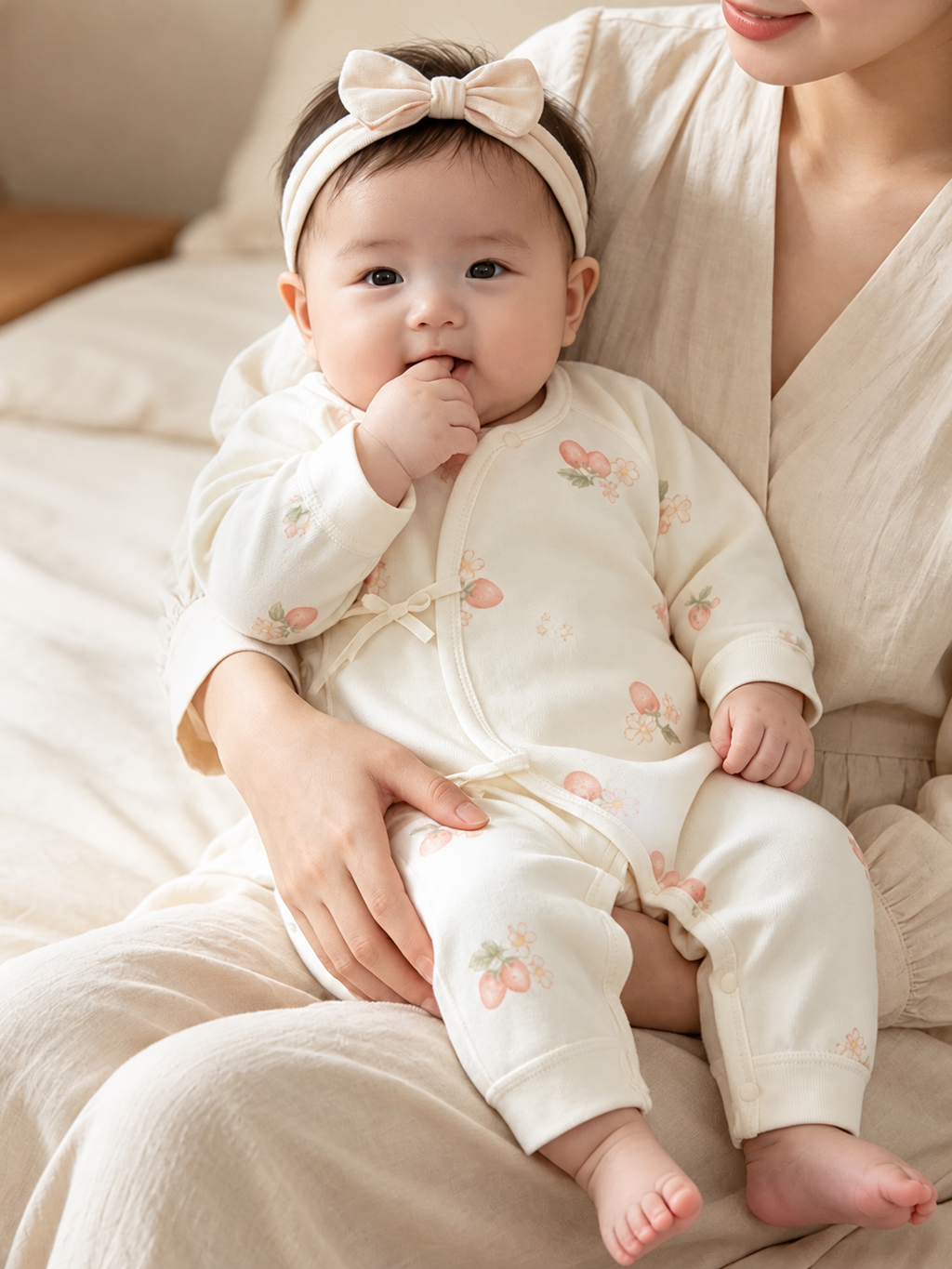 Anyang baby and children's clothing, autumn A-type pure cotton newborn one-piece base coats, long-sleeve baby crawl clothes, Har clothes