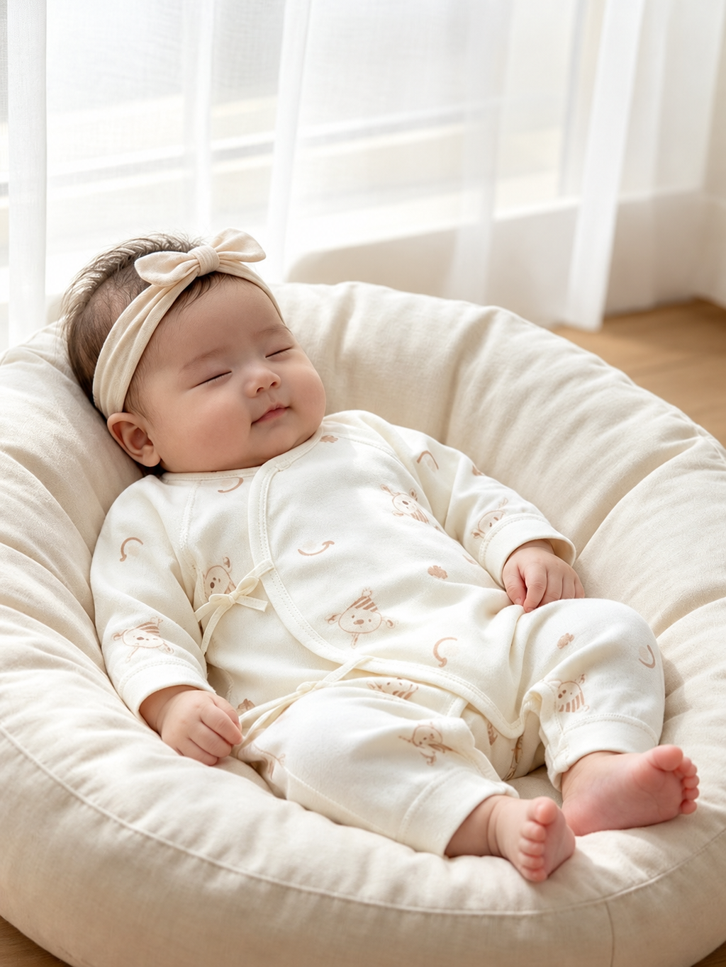 Autumn baby clothes: Class A baby one-piece pure cotton boneless newborn monk uniform, long-sleeve crawler wear
