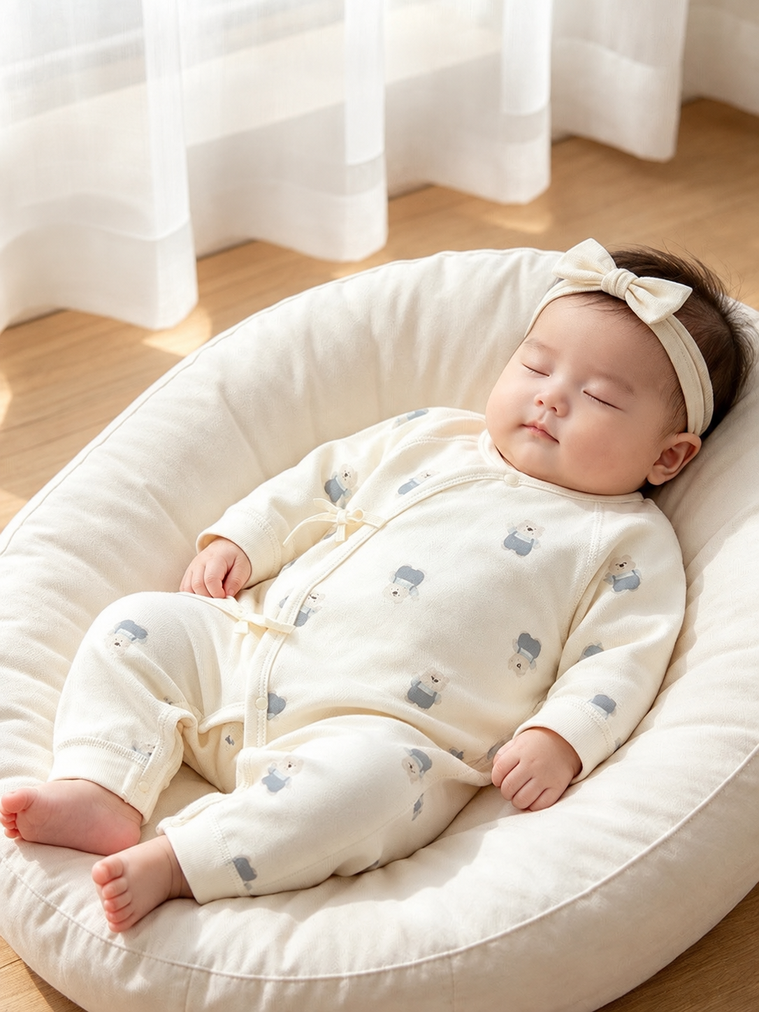 Baby clothes: autumn newborn one-piece shirt, pure cotton boneless, 0-6 months baby base layer for boys and girls, 6 months old