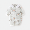 120g of Floral Vine Little Elephant Cotton-Lined Jumpsuit