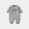 Cloud cotton-filled cotton jumpsuit gray crocodile 40g