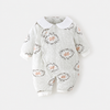 120g of Floral Vine Little Elephant Cotton-Lined Jumpsuit