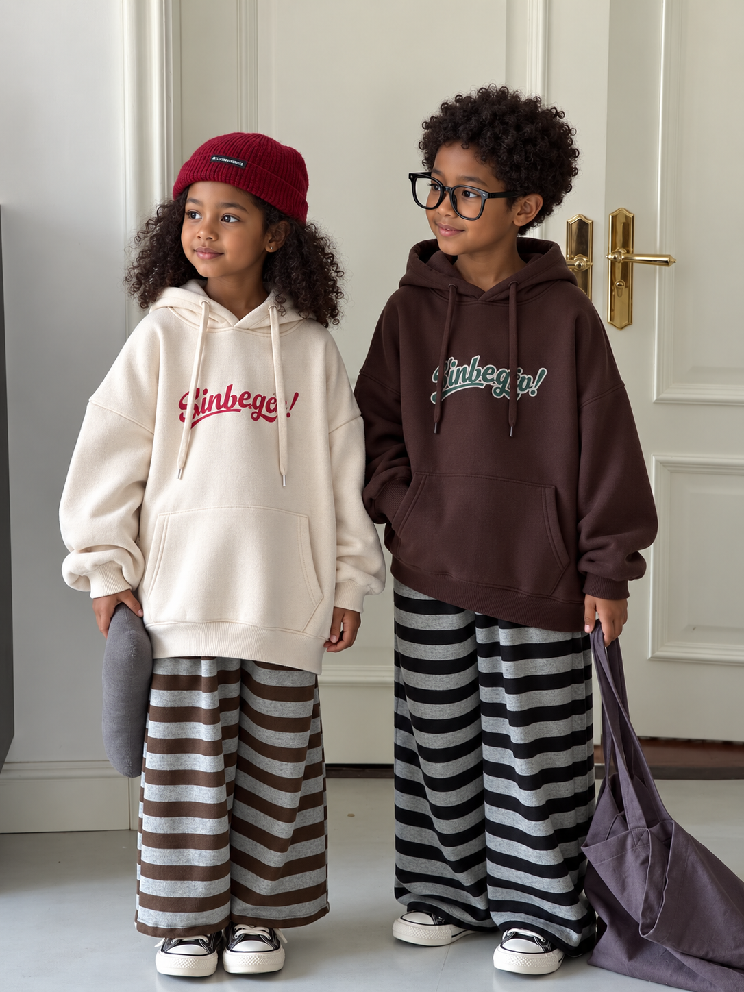 Ethiopian child model wearing the product