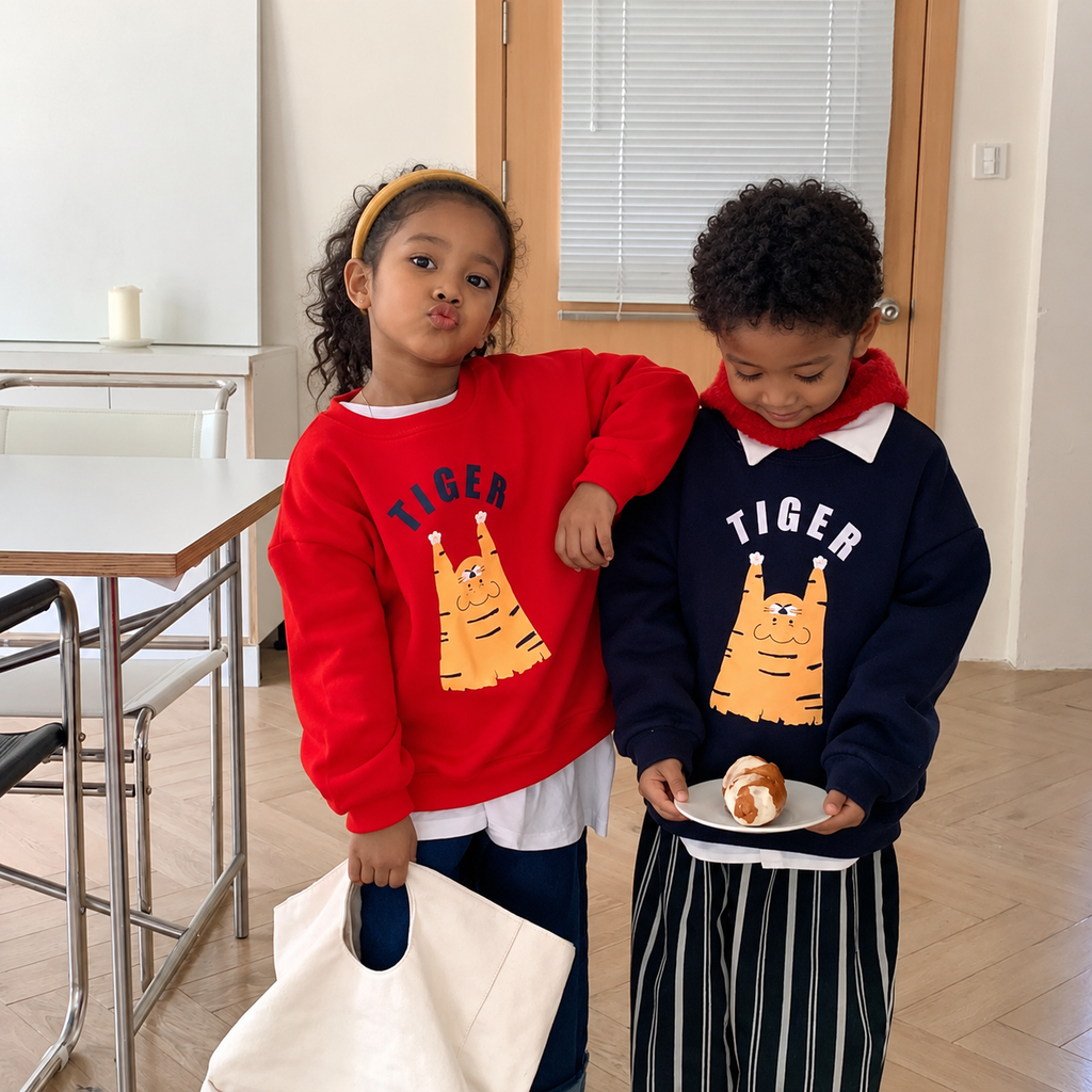 Ethiopian child model wearing the product