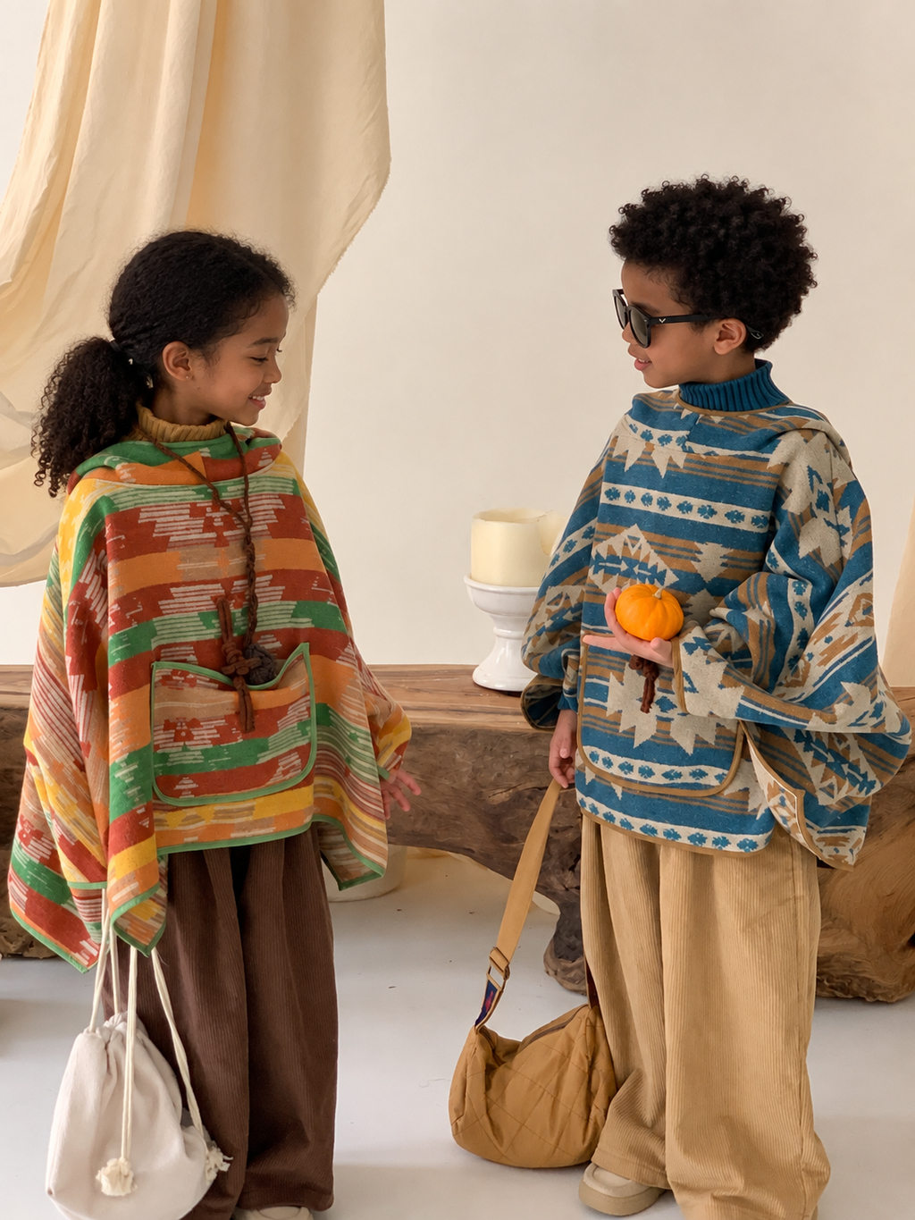 Ethiopian child model wearing the product